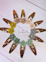 Flower snap clip sets