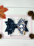 Autumn woodland hair bow
