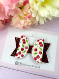 Cherry hair bow