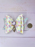 Ice cream hair bow