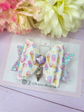 Ice cream hair bow