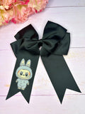 Black fluffy monster bow*reduced to clear*