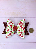 Cherry hair bow