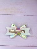 Colourful crayons hair bow