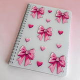 Pink bow a5 notebook