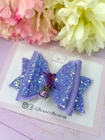 Grape hair bow