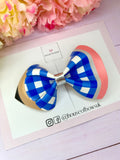 School gingham pencil clip