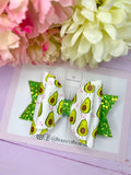 Avocado hair bow