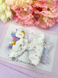 Unicorn hair bow