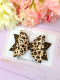 Leopard print bow