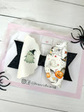 Glow in the dark ghost hair bow