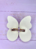 Lilac butterfly clip