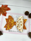 Autumn fox hair bow