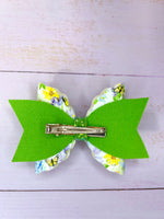 Green butterfly bow