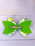 Green butterfly bow