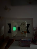 Glow in the dark ghost hair bow