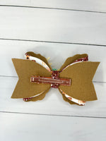 Autumn deer hair bow