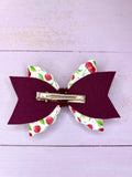 Cherry hair bow