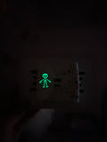 Skeleton glow in the dark bow