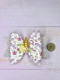 Unicorn hair bow