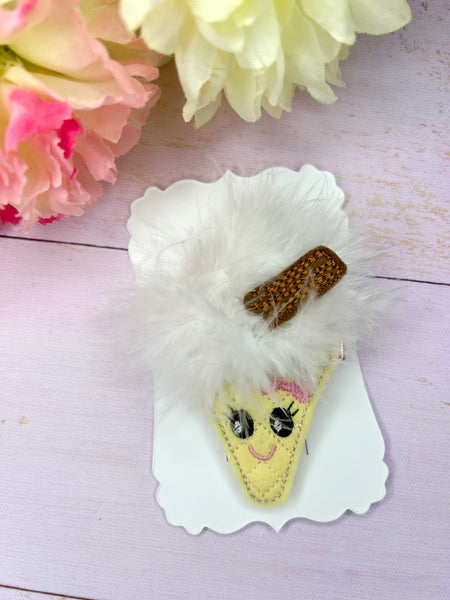 Ice cream fluffy clip