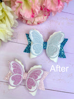 Colour changing butterfly bows