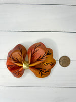 Autumn leaf hair clip