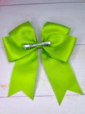 Green fluffy monster bow*reduced to clear*