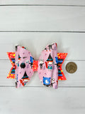 Pink Halloween hair bow