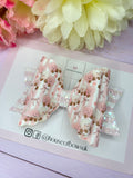 Marshmallow hair bow