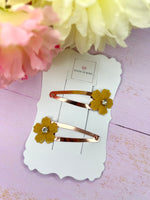 Flower snap clip sets