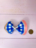 School gingham pencil clip