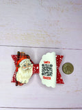 Santa tracker hair bow