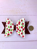 Cherry hair bow