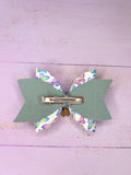 Butterfly charm hair bow