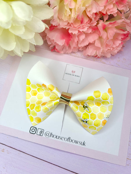 Bee hair bow