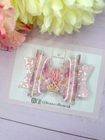 Ballet tiara hair bow