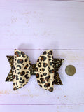 Leopard print bow