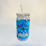 Blue dumping cup