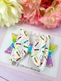 Colourful crayons hair bow