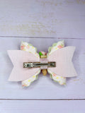Rose bouquet hair bow