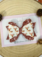 Autumn deer hair bow