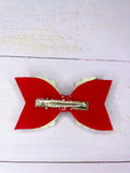 Santa tracker hair bow