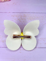 Yellow butterfly clip