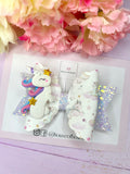 Unicorn hair bow