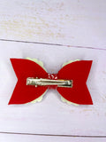 Santa tracker hair bow