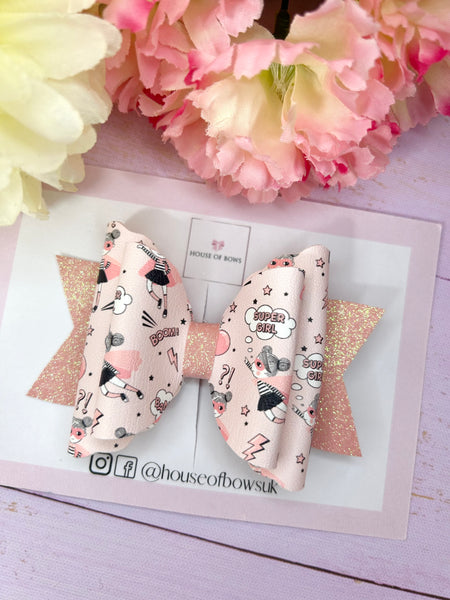 Super girl hair bow