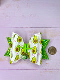 Avocado hair bow