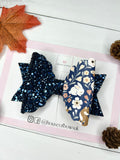 Autumn woodland hair bow