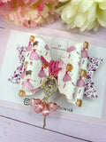 Ballet charm hair bow